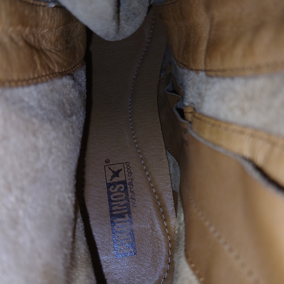 Women's Brown and Tan Heeled Boots - Picture 5 of 13